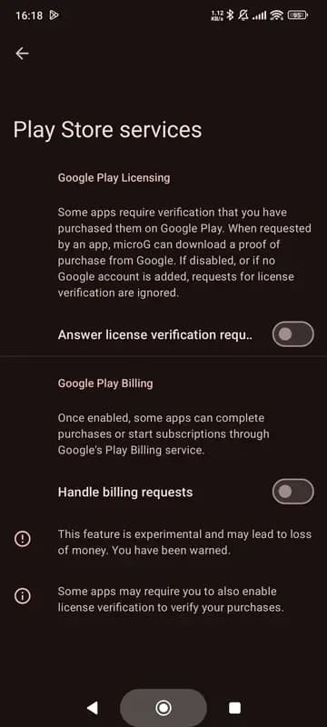 GMSCore (MicroG) screenshot 1