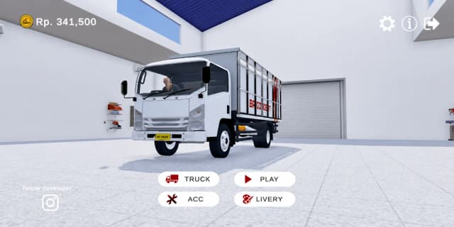 BR Truck Simulator Indonesia (MOD, Unlimited Money) 0.36a screenshot 2
