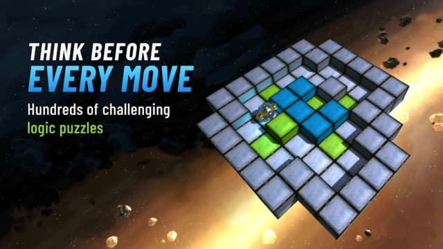 Space Puzzle - Move Boxes & Solve Puzzles 3D screenshot 1