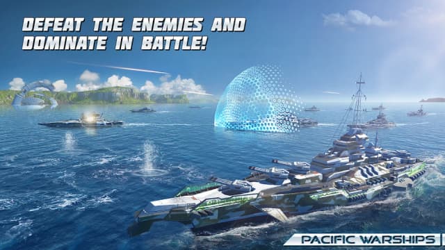 Pacific Warships: Online Wargame PvP Naval Shooter screenshot 5