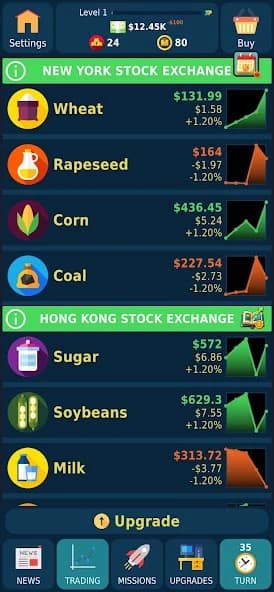 Stock Exchange Game screenshot 1
