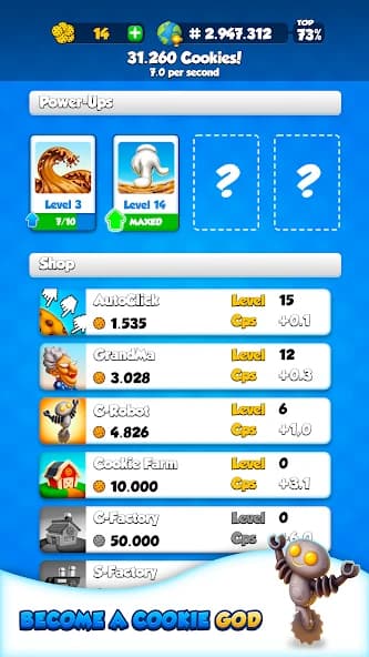 Cookie Clickers (MOD, unlimited money) 1.41 screenshot 3