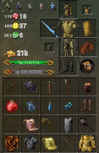 Forgotten Tales RPG (MOD, unlimited gold) 4.12.9 screenshot 2