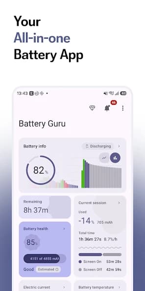 Battery Guru – Battery Monitor – Battery Saver APK screenshot 1