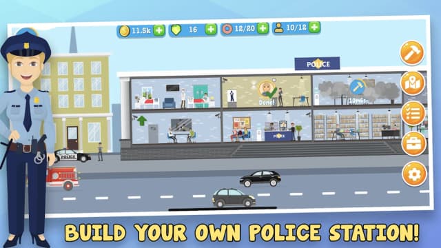 Police Inc: Idle police station tycoon game screenshot 1