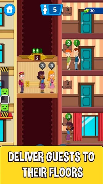 Hotel Elevator: Fun Concierge Simulator mania screenshot 1