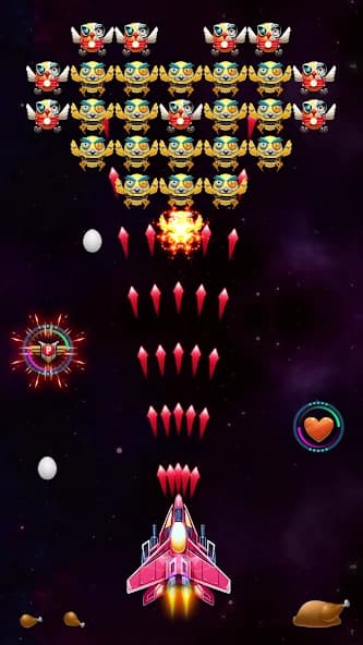 Galaxy Attack: Chicken Shooter screenshot 1
