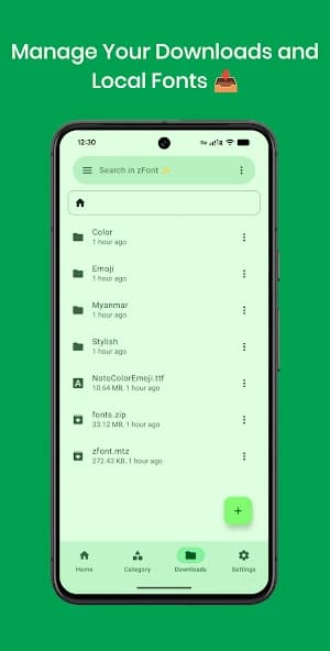 zFont 3 – Emoji & Custom Font Changer [No ROOT] APK screenshot 3