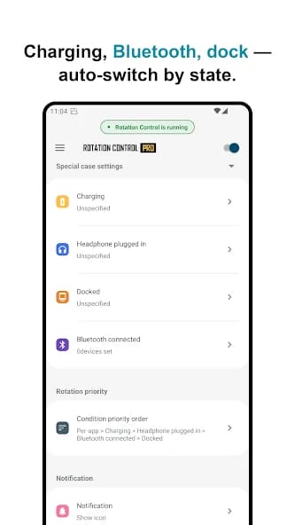 Rotation Control Pro APK screenshot 5