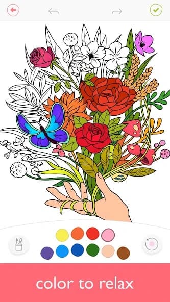 Colorfy: Coloring Book for Adults - Free screenshot 1