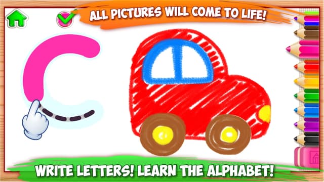ABC DRAW! Alphabet games Preschool! Kids DRAWING 2 screenshot 1