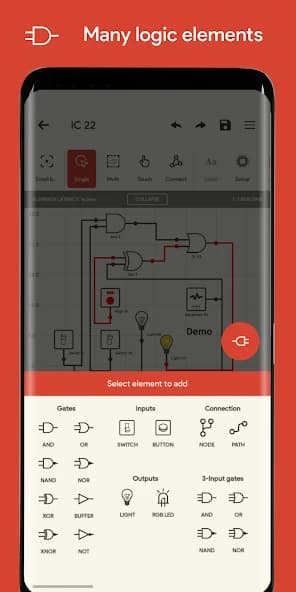 Logic Circuit Simulator Pro APK screenshot 3
