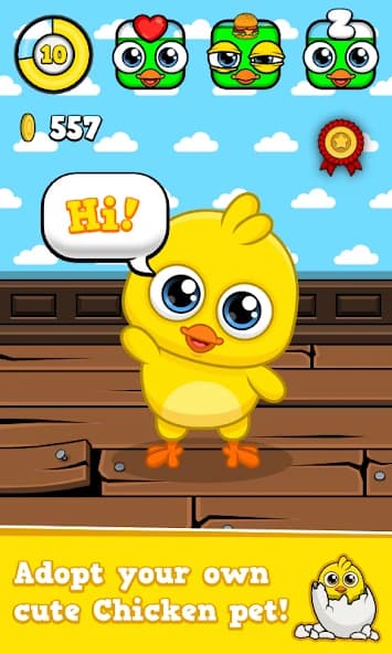My Chicken - Virtual Pet Game (MOD, Unlimited Coins) 1.02 screenshot 1