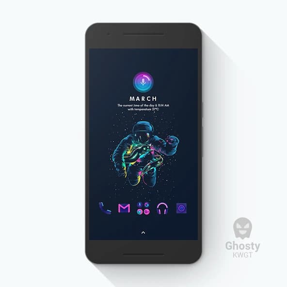 Ghosty KWGT APK screenshot 1