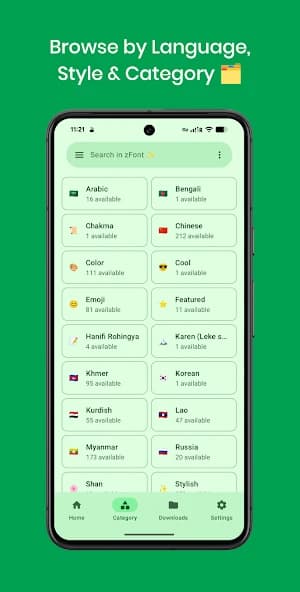 zFont 3 – Emoji & Custom Font Changer [No ROOT] APK screenshot 2