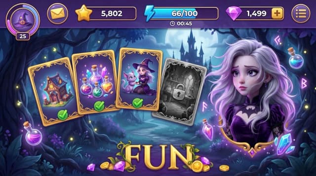 Merge Witches APK screenshot 2