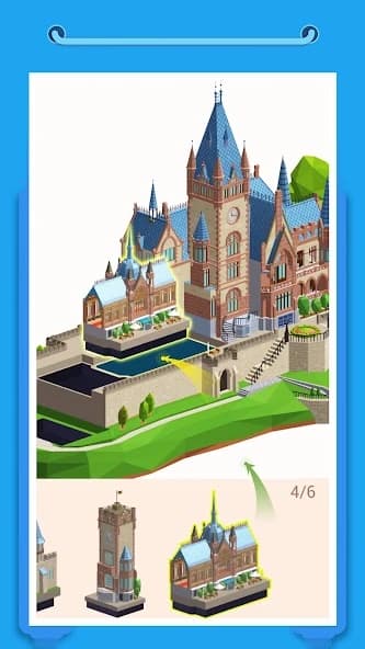 Pocket World 3D - Assemble models unique puzzle screenshot 2