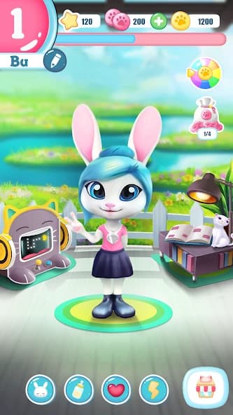 Bu the Baby Bunny - Cute pet care game screenshot 5