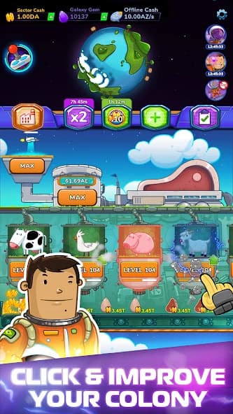 Endless Colonies: Idle Space Explorer screenshot 2