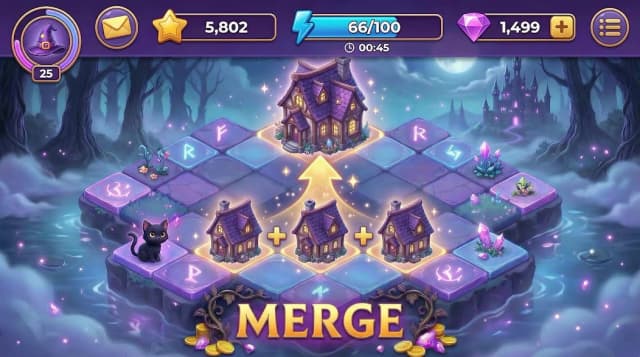 Merge Witches APK screenshot 3