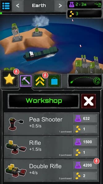 Turret Fusion Idle Clicker screenshot 2