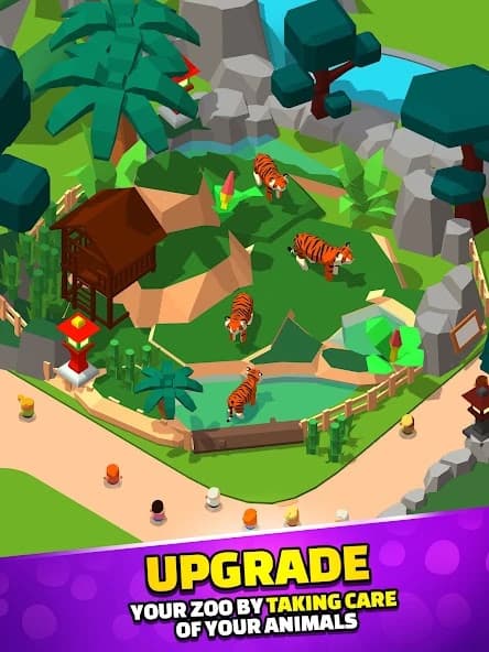 Idle Zoo Tycoon 3D – Animal Park Game APK screenshot 4