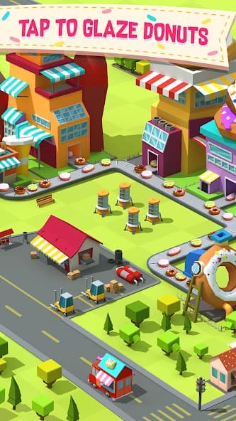 Donut Factory - Money Clicker & Delicious Adventure screenshot 1