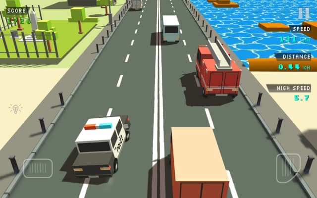 Blocky Traffic Racer screenshot 3