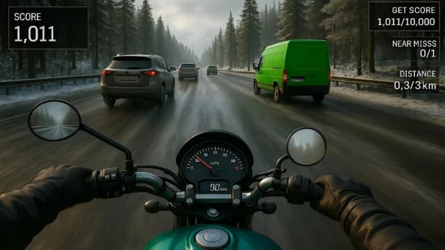 Real Moto Rider: Traffic Race APK screenshot 5
