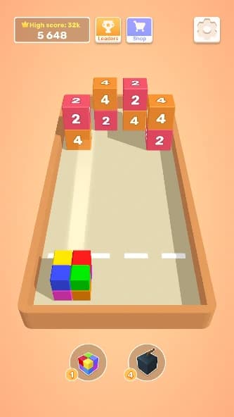 Chain Cube: 2048 3D merge game screenshot 5