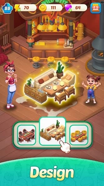 Merge Cooking: Theme Restaurant APK screenshot 5
