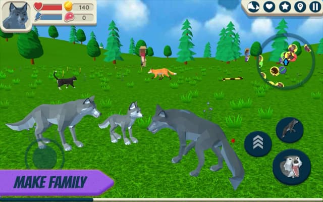 Wolf Simulator: Wild Animals 3D screenshot 3