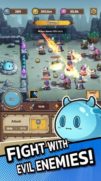 Slime Castle – Idle TD APK screenshot 1