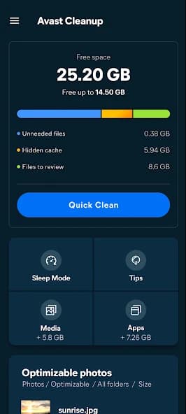 Avast Cleanup APK screenshot 1