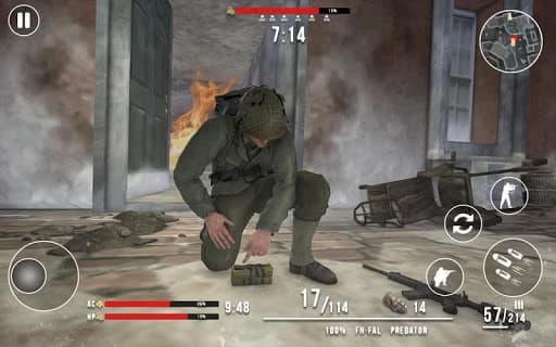 World War 2 Winter Heroes - Free Shooting Games screenshot 3