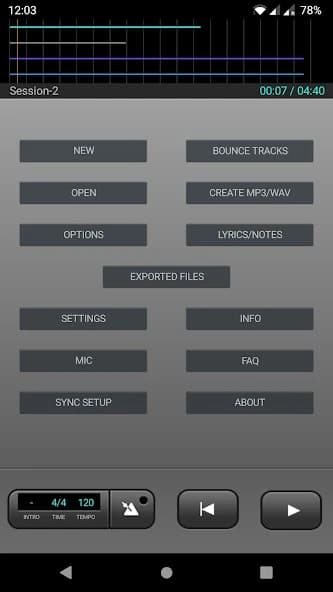 J4T Multitrack Recorder APK screenshot 2