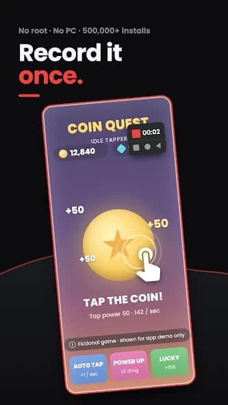 Touch Recorder [Macro Clicker] APK screenshot 1