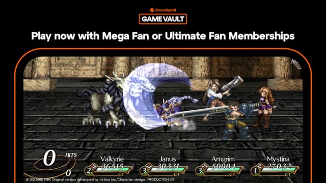 Crunchyroll: VALKYRIE PROFILE LENNETH screenshot 2