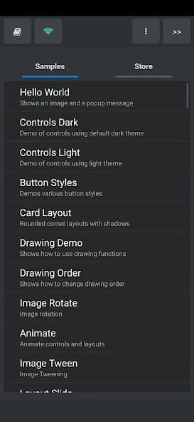 DroidScript: JS and Python IDE APK screenshot 3