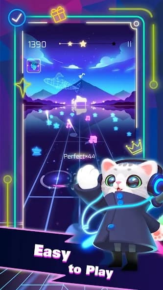 Sonic Cat - Slash the Beats??️ screenshot 2
