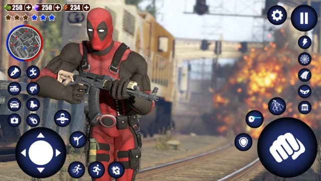 Superhero Iron Ninja Battle: City Rescue Fight Sim screenshot 2