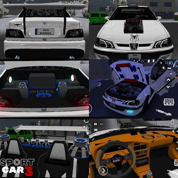 Sport car 3 : Taxi & Police - drive simulator screenshot 1