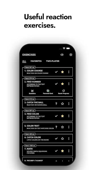 Reaction training screenshot 2