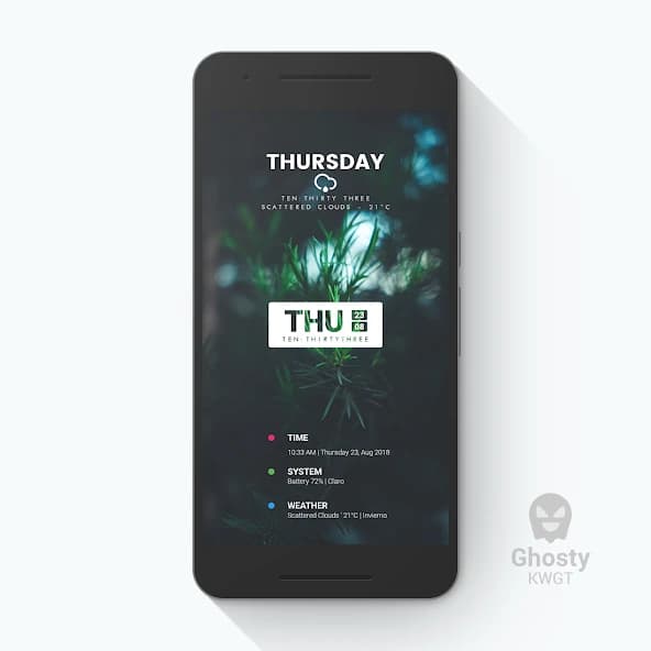 Ghosty KWGT APK screenshot 4