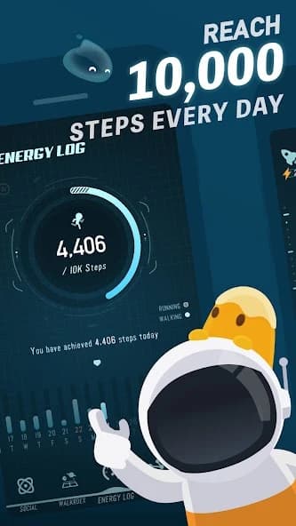 Walkr: Fitness Space Adventure screenshot 1