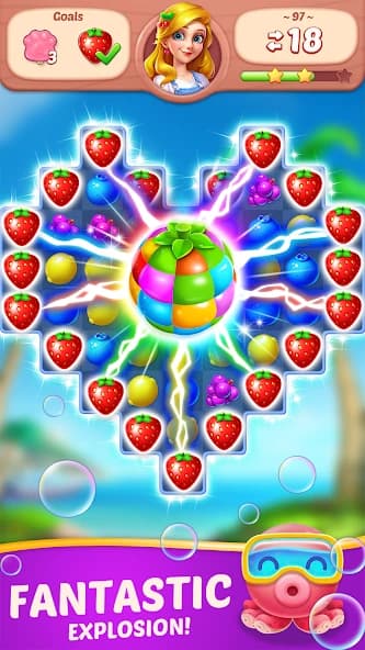 Fruit Genies - Match 3 Puzzle Games Offline screenshot 4