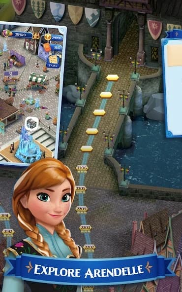 Disney Frozen Free Fall - Play Frozen Puzzle Games screenshot 4