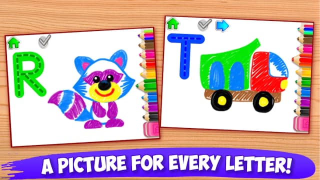 ABC DRAW! Alphabet games Preschool! Kids DRAWING 2 screenshot 4