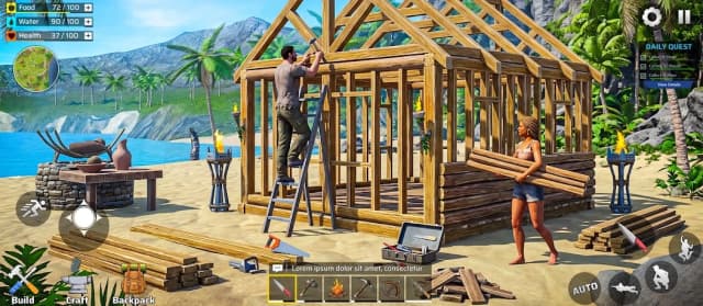 Survival Games Offline free: Island Survival Games screenshot 5