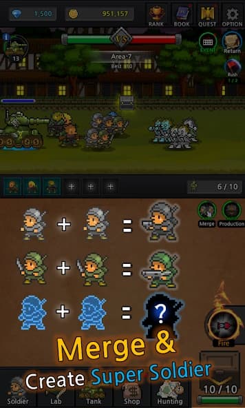 Grow Soldier - Idle Merge game screenshot 3